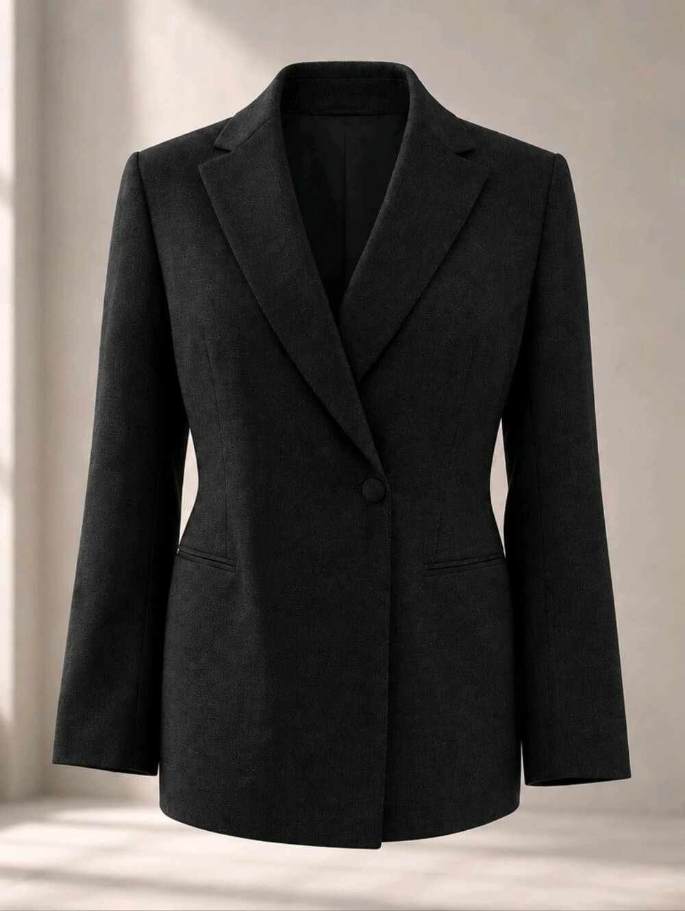 H&M NWT Women's Black Single-Button Blazer Jacket